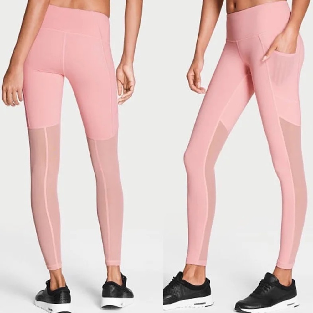 Victoria's Secret Pink Mesh Panel Leggings